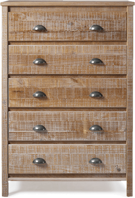 Mannion 5 Drawer 33" W Solid Wood Chest