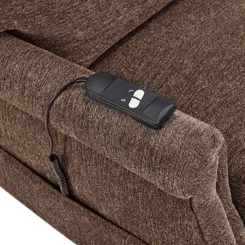 Oris Fur. Power Lift Chair Soft Fabric Upholstery Recliner Living Room Sofa Chair with Remote