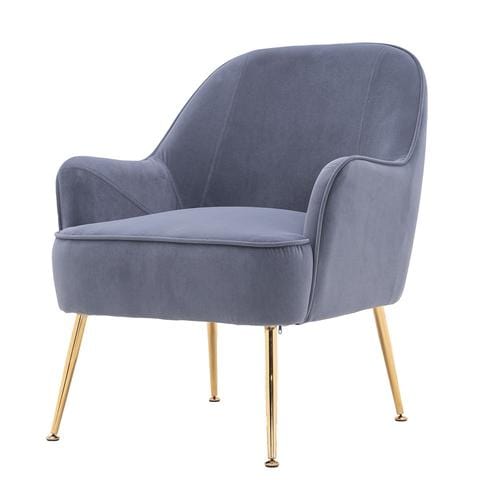 Modern Soft Velvet Ergonomic Accent Chair For Living/Bedroom