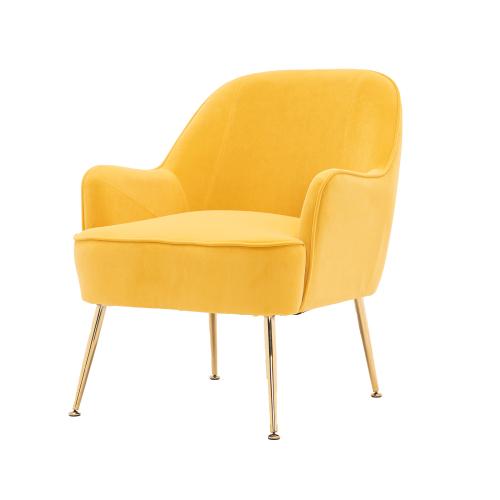 Modern Soft Velvet Ergonomic Accent Chair For Living/Bedroom