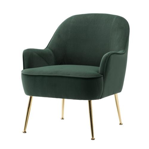 Modern Soft Velvet Ergonomic Accent Chair For Living/Bedroom