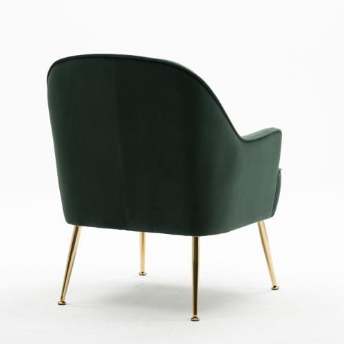 Modern Soft Velvet Ergonomic Accent Chair For Living/Bedroom