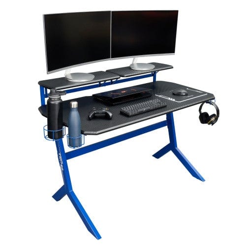 Techni Sport Blue Stryker Gaming Desk