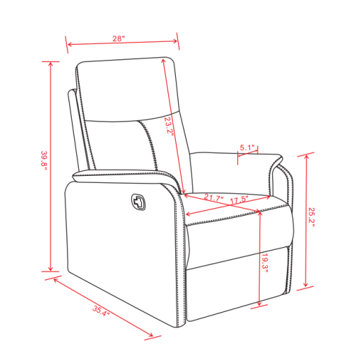 Recliner Single Chair with Power function