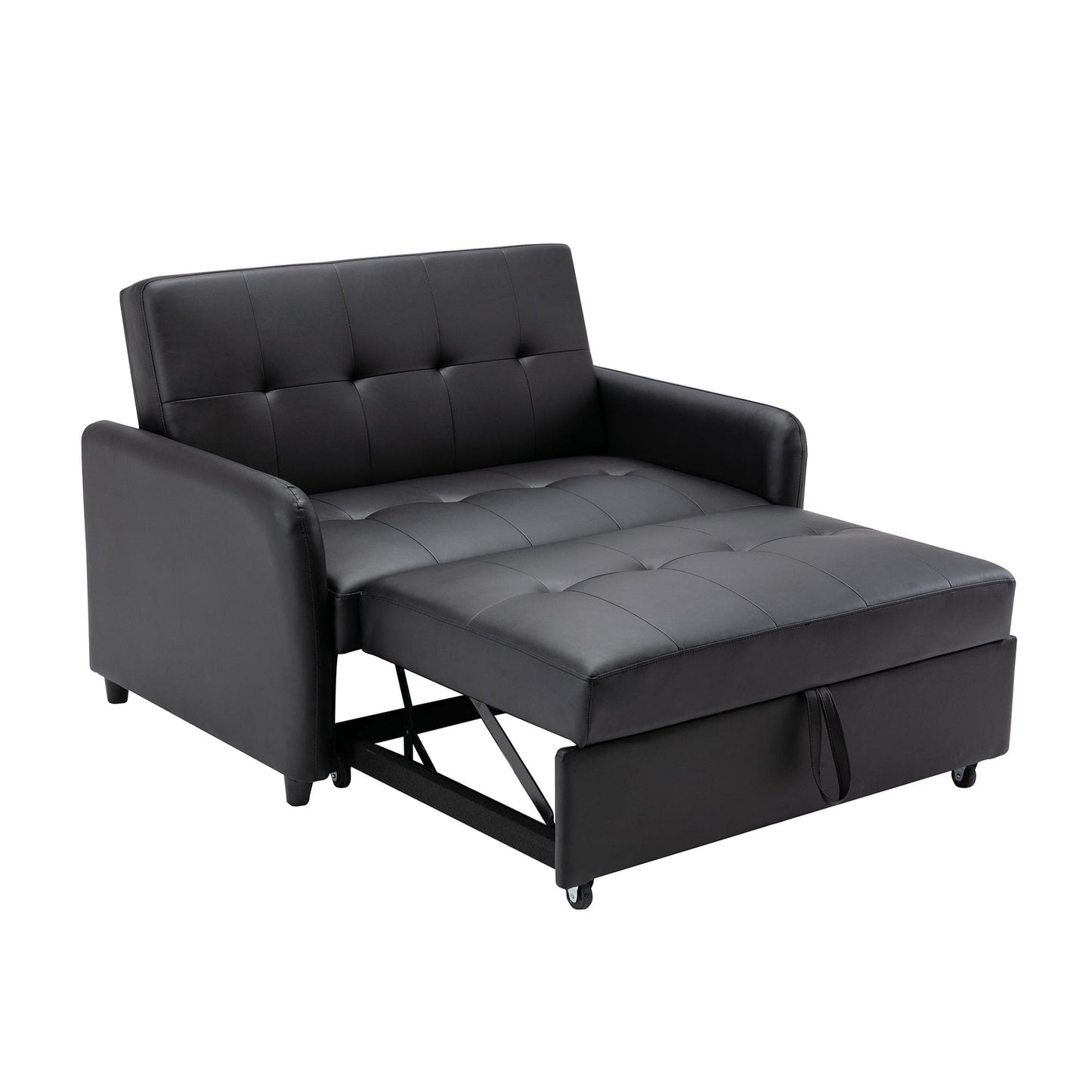 Orisfur. 51" Convertible Sleeper Bed, Adjustable Oversized Armchair  with Dual USB Ports for Small Space