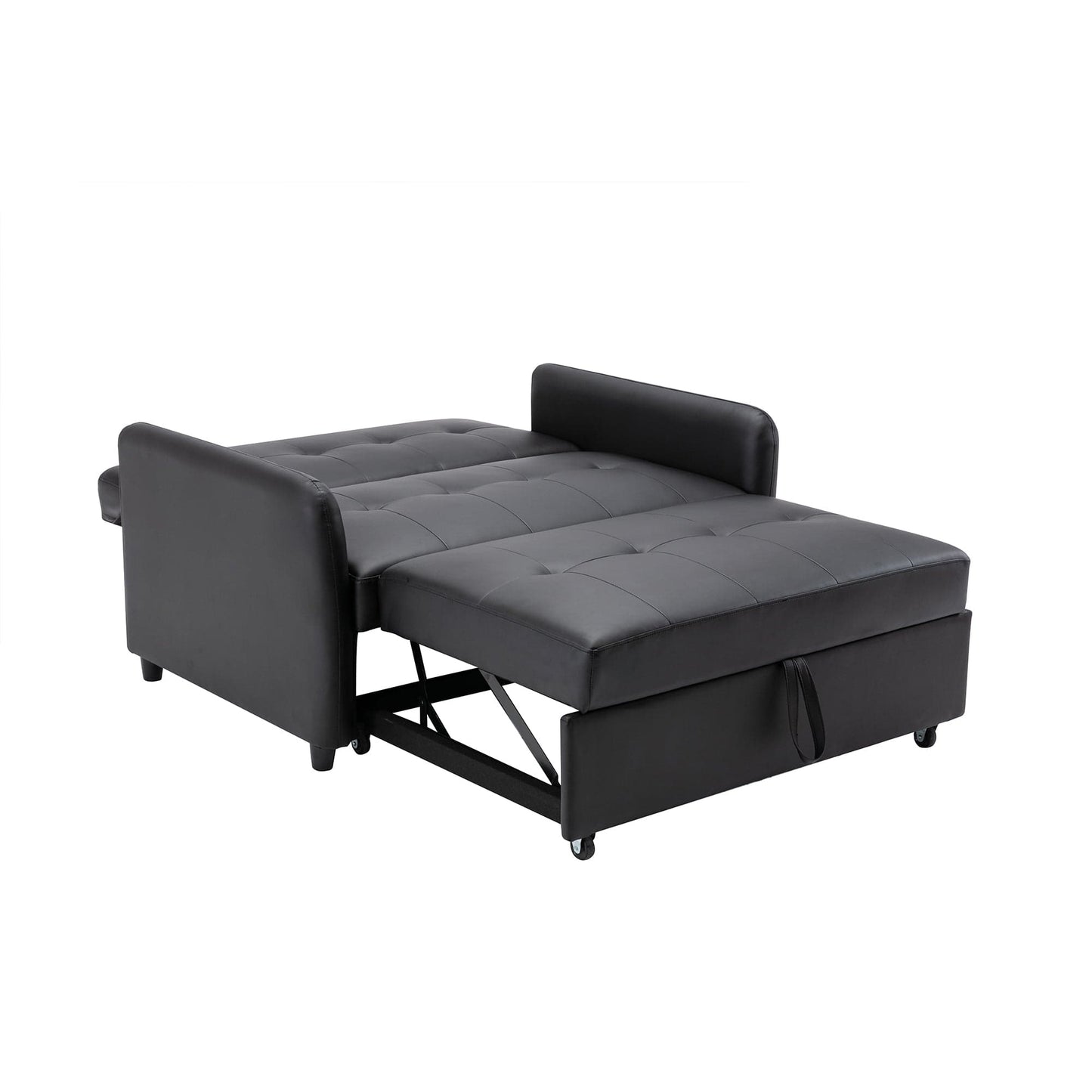 Orisfur. 51" Convertible Sleeper Bed, Adjustable Oversized Armchair  with Dual USB Ports for Small Space