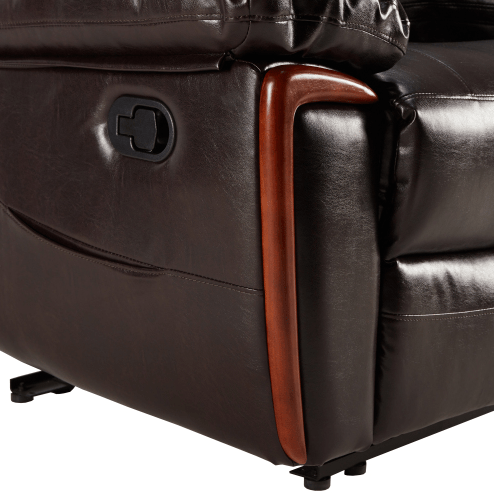 Massage Recliner PU Leather Sofa Chair with Heating and Massage Vibrating Function