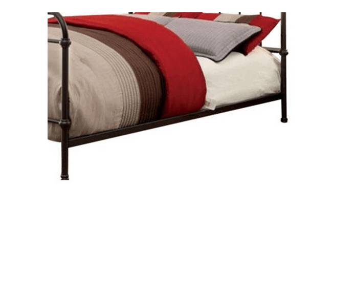 Metal Platform Bed with Headboard & Footboard