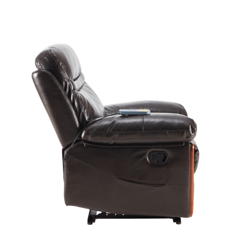 Massage Recliner PU Leather Sofa Chair with Heating and Massage Vibrating Function