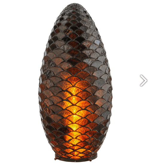 9.5"W Tiffany Pinecone Shade