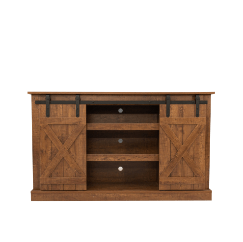 Media Console Table Storage Cabinet Wood for 65 Inch Flat Screen