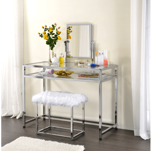 ACME Coleen Vanity Set in Chrome Finish