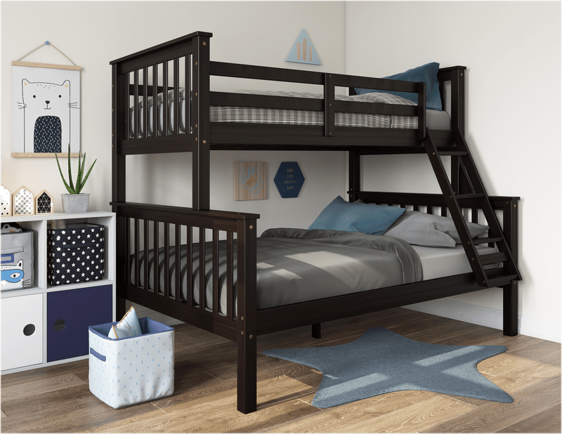 Pamplin Twin Over Full Solid Wood Standard Bunk Bed by Harriet Bee