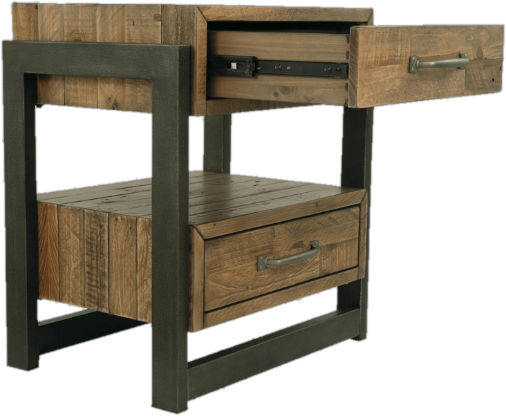 Candice Solid + Manufactured Wood Nightstand