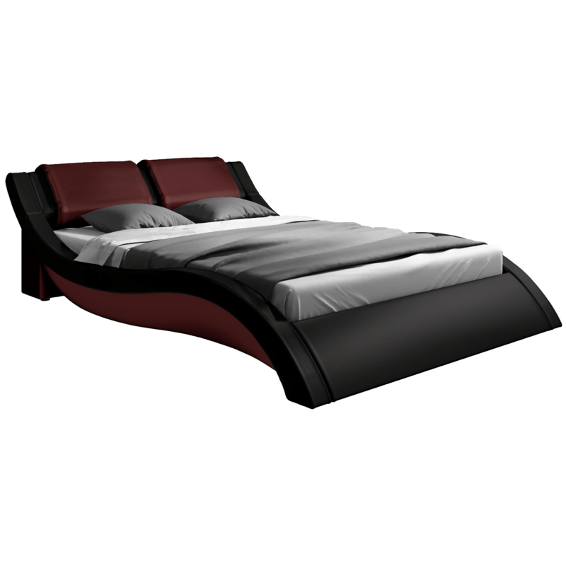 Abygaël Upholstered Low Profile Sleigh Bed