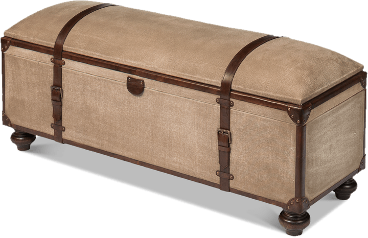 Moorman Leather Storage Bench