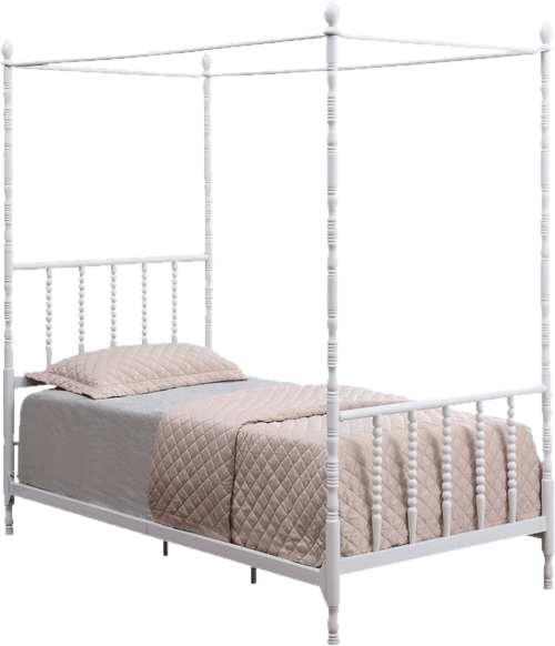 Aaliyah Twin Low Profile Canopy Bed