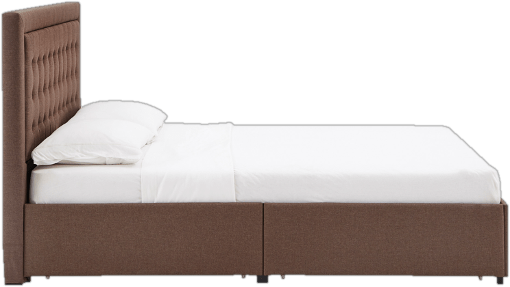 Aderyn Tufted Upholstered Low Profile Storage Platform Bed