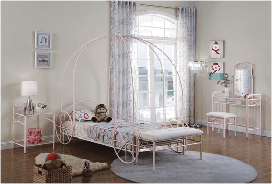 Corine Twin Low Profile Canopy Bed