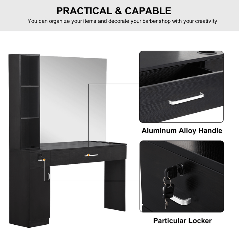 Shumake 2 drawer combo sale dresser with mirror