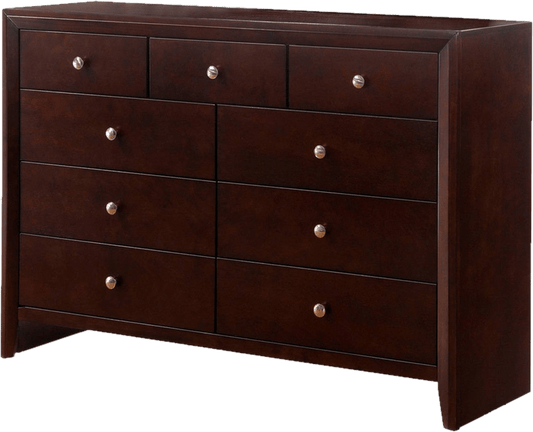 Bellflower 9 Drawer 55.1'' W Solid Wood Double Dresser