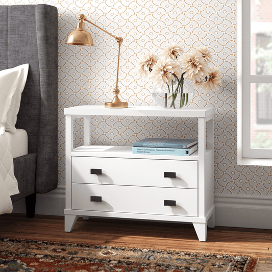 Debora 2 Drawer End Table with Storage