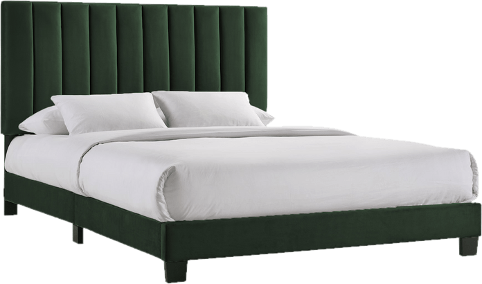 Miceli Queen Upholstered Platform 2 Piece Bedroom Set