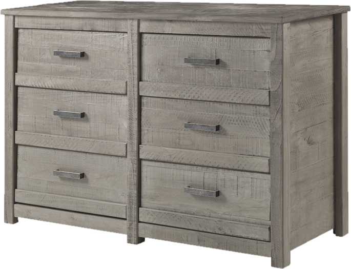 Romney 6 Drawer 51" W Solid Wood Double Dresser BedroomFurnitureDesign Romney 6 Drawer 51" W Solid Wood Double Dresser BedroomFurnitureDesign