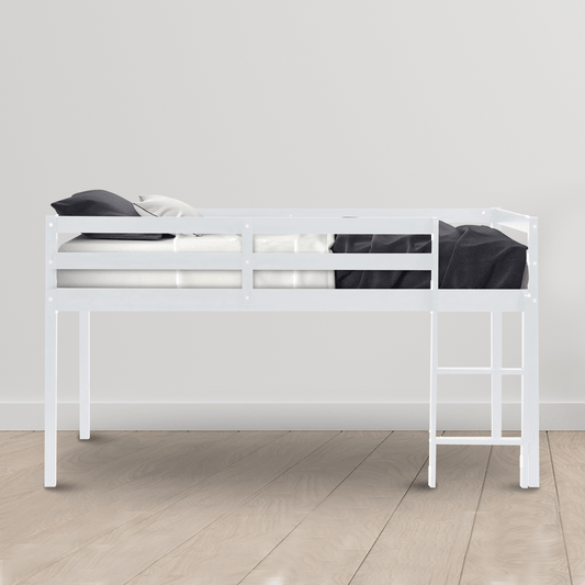 Zagorski Twin Solid Wood Platform Loft Bed by Harriet Bee