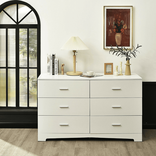 6 Drawer 51" W Double Dresser