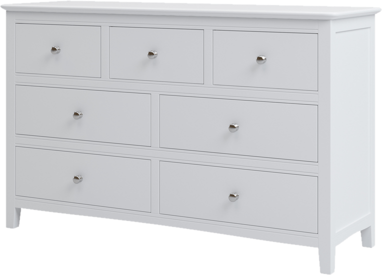 Pitlopersimmon 7 Drawer 48.4'' W Solid Wood Double Dresser