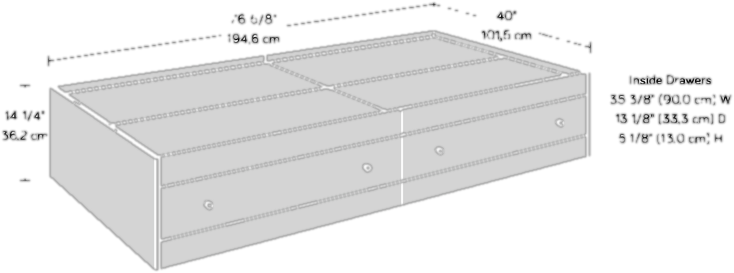 Miera Twin Storage Platform Bed