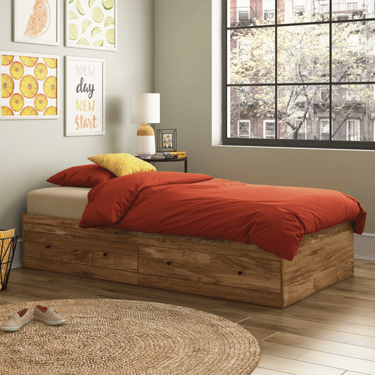 Miera Twin Storage Platform Bed