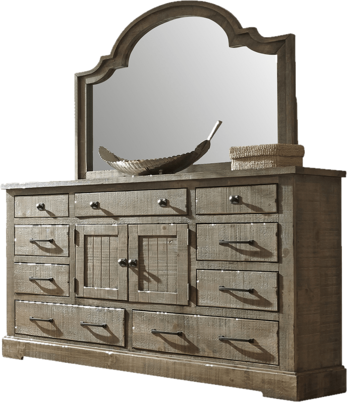 Newtowne 9 Drawer Combo Dresser with Mirror