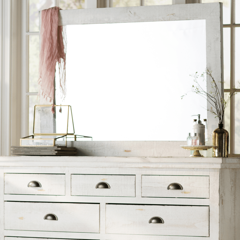 Lockridge 9 Drawer Dresser with Mirror