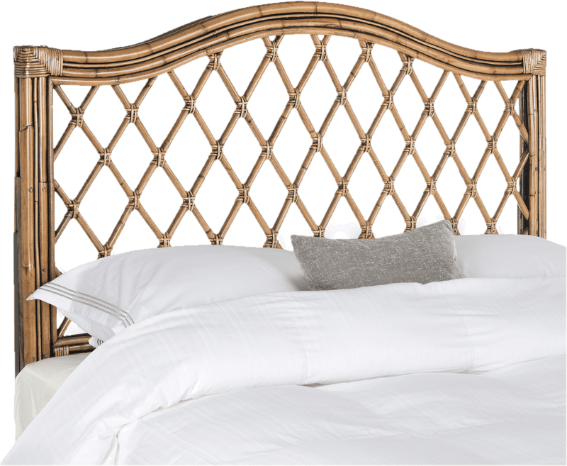 Rattan open deals frame headboard