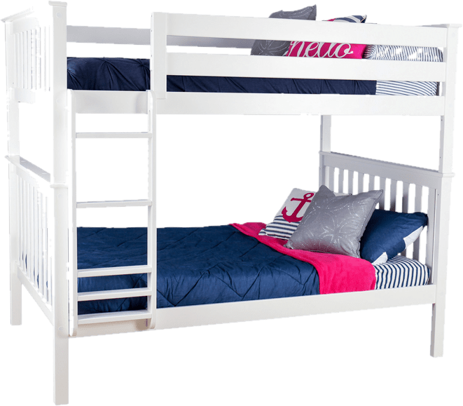 Bolles Twin Over Full Solid Wood Standard Bunk Bed by Harriet Bee