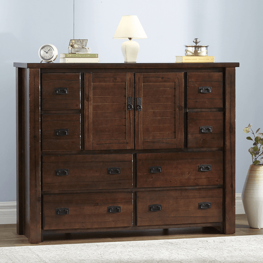 Worksop 8 Drawer 60" W Combo Dresser