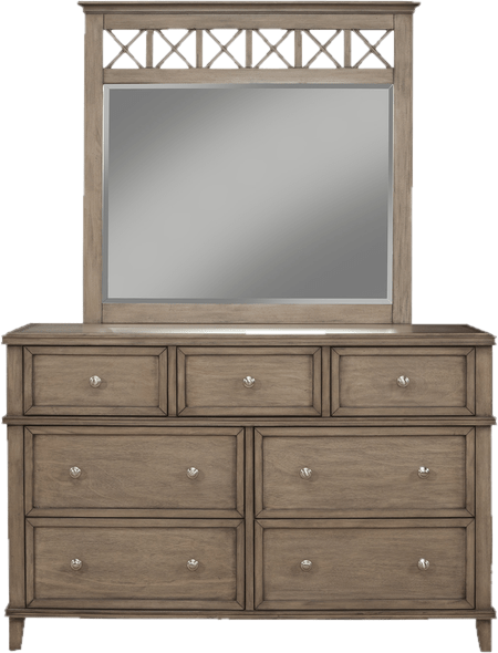Marc 7 Drawer 57'' W Solid Wood Dresser