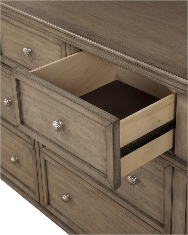 Marc 7 Drawer 57'' W Solid Wood Dresser