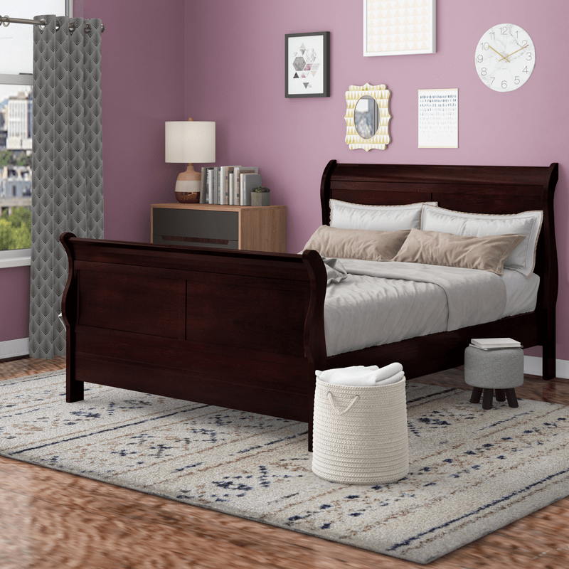 Fowey Queen Low Profile Sleigh Bed