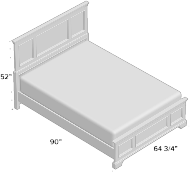 Effingham Solid Wood Low Profile Standard Bed