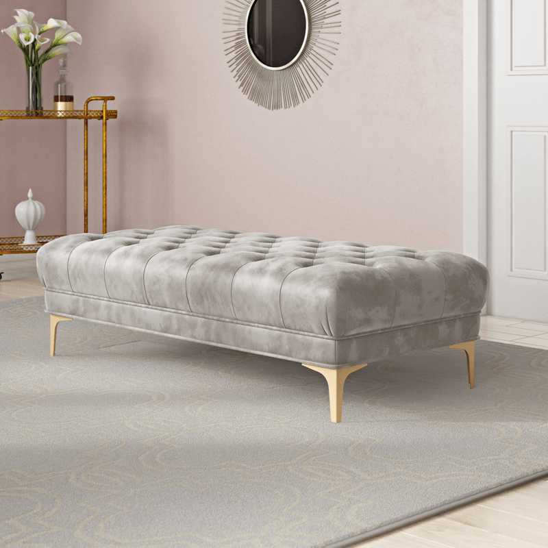 Skye upholstered shop bench
