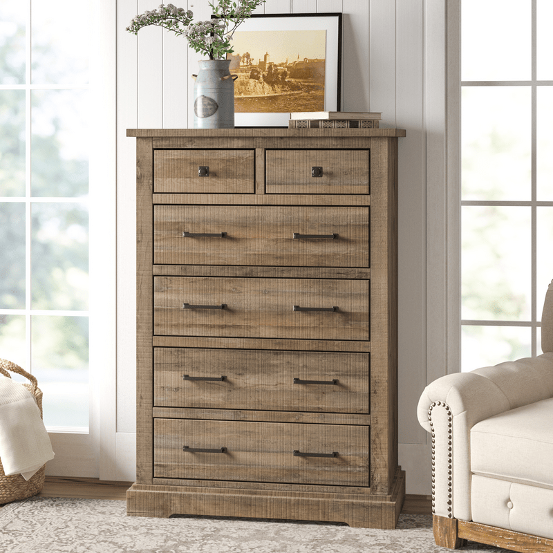 Casserly 6 Drawer 38'' W Solid Wood Chest